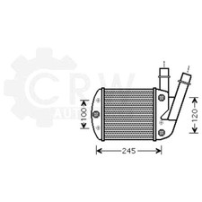 Ladeluftkühler für Fiat Panda Van 169 1.3 D Multijet JTD 187x172