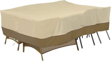 Classic Accessories Veranda 100 in. L x 70 in. W x 35 in. H Patio Set Cover