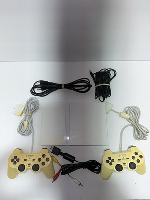 Sony PlayStation 2 PS2 Slim White Complete Console TESTED AND WORKING! 