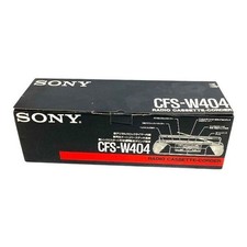 Sony CFS-W404 Boombox FM AM Stereo DoubleCassetteDeck NeverUsed Deadstock Rare