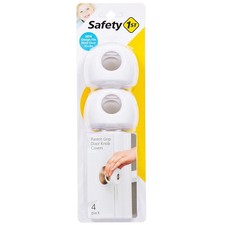 Safety 1st Parent Grip Door Knob Covers, White, One Size,4 Count Pack of 1 