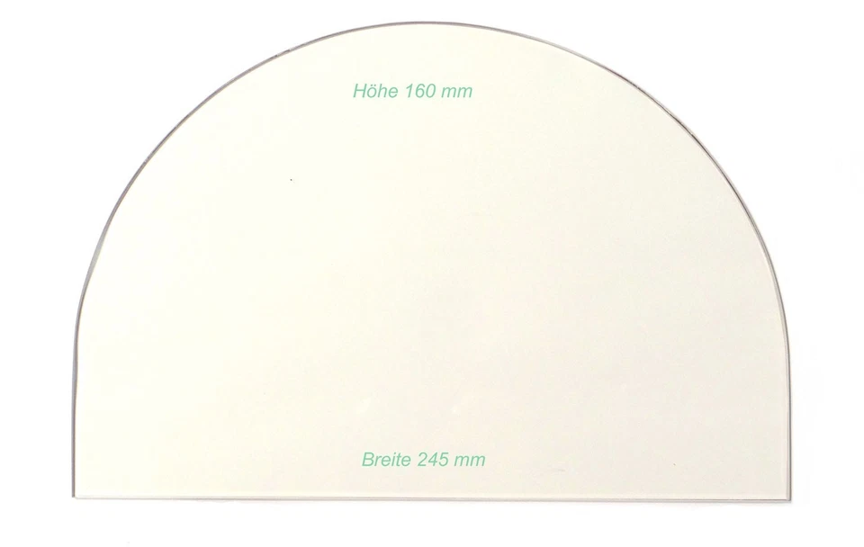 GLASMANUFAKTUR U. BAUELEMENTEVERTRIEB RIEGELMANN® Sichtscheibe pasend für Bruno Mini aus ROBAX®-Kaminglas