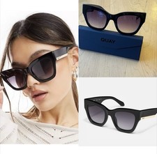 QUAY Sunglasses BY THE WAY Black/Smoke Women  s NEW IN BOX