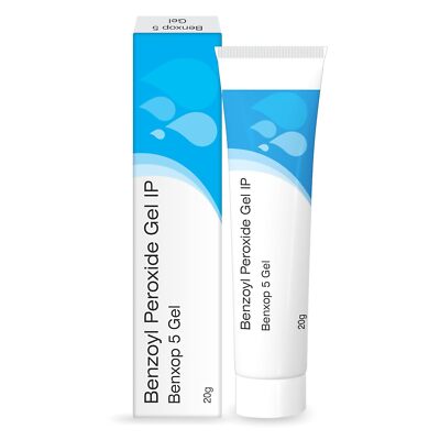 Benxop 5 Gel 20g Benzoyl Peroxide Pimple & Acne Treatment.,