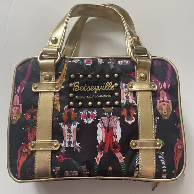 Betseyville Makeup Travel Tote Purse RARE Vtg NEW Betsey Johnson