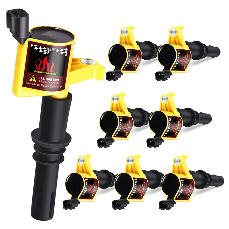 Комплект из 8 катушек зажигания со свечой зажигания подходит для Ford F-150 2004-2008 годов выпуска 5,4 л V8 DG511 E508 - Изображение 3 из 4