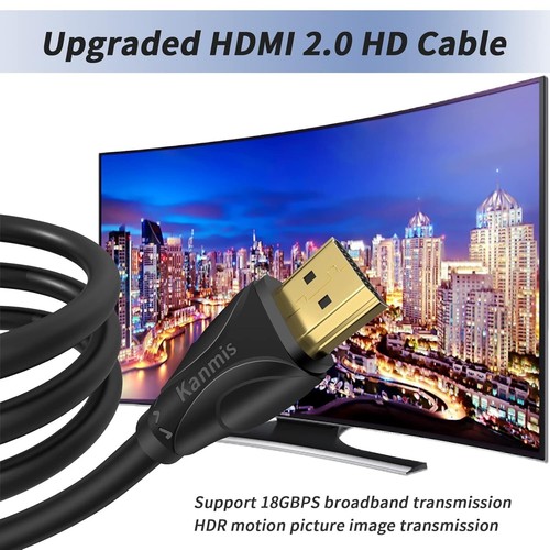 4K HDMI Cable 120ft, High Speed Hdmi Cables (HDMI2.0,18Gbps,1080P) - Picture 2 of 11