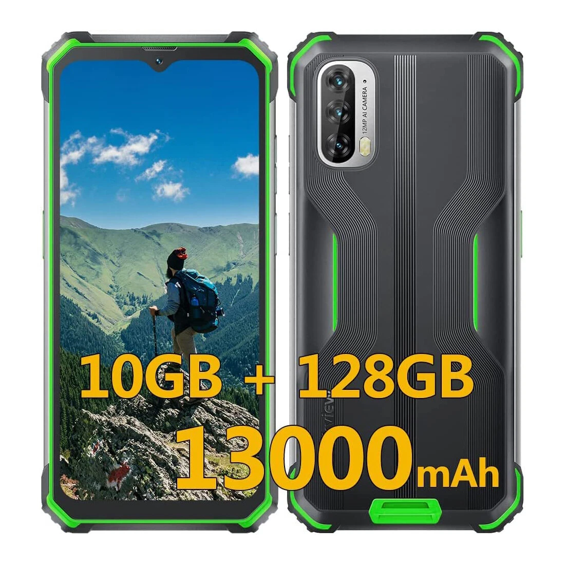 Blackview BV7100 Rugged Smartphone Unlocked 13000mAh 10GB+128GB 1TB Expand 33W