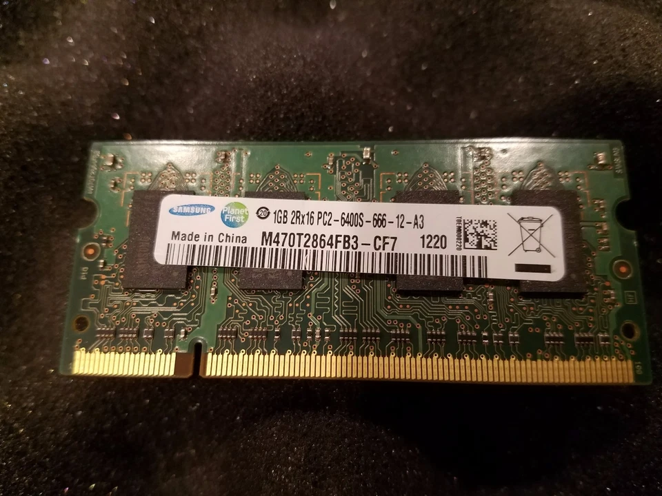 6GB (6x1GB) Samsung 1GB PC2-6400 DDR2-800 800 MHz Memory RAM M470T2864FB3-CF7 - Image 3 of 3