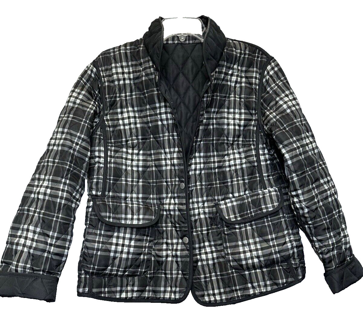 Jane Ashley Light Puffer Polyester Jacket Black W… - image 2