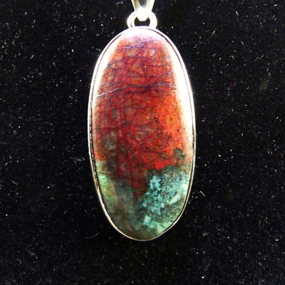 Anhänger, Silber 925, mit einem Sonora Sunrise  Cabochon aus Mexico