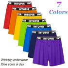 7PCS Mens Loose Boxer Briefs Shorts Underwear Soft Comfortable Casual Underpants