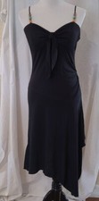 Express Little Black Dress Spaghetti Beaded Straps Size 8