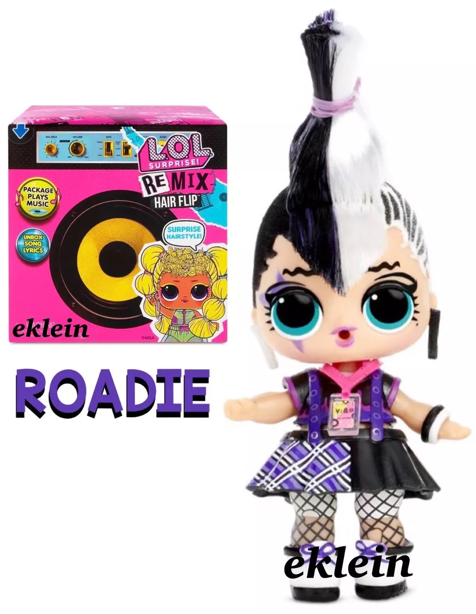 LOL Surprise ROADIE Remix Hair Flip Doll AND Sealed accessories. NEW