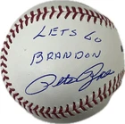 Pete Rose Signed Autographed OML Baseball JSA & Rose Hologram Lets Go Brandon