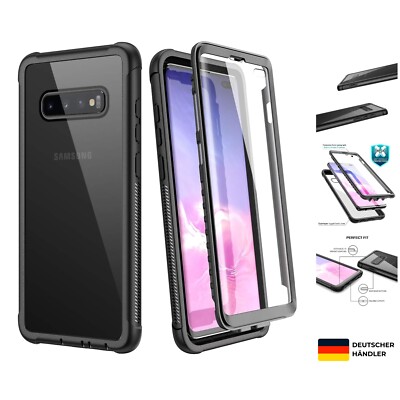 WE LOVE CASE Hülle für Samsung Galaxy S10 Plus, Stoßfest Handyhülle 360 Grad ...