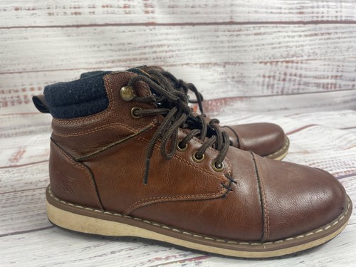 Boy's XR XRAY Brown Fall Winter Ankle Boots sz 7 - Casual Dressy
