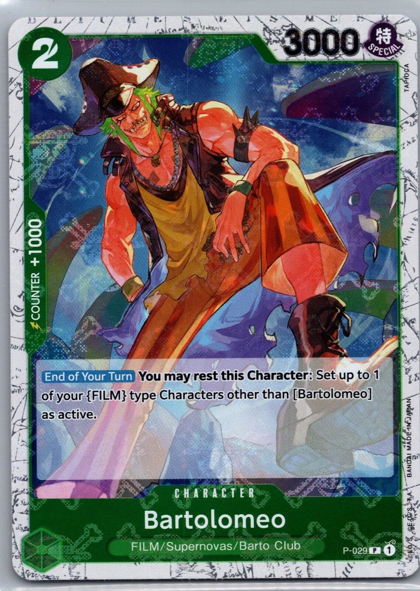 Bartolomeo (P-029) (Jolly Roger Foil) P-029 Premium Booster -The