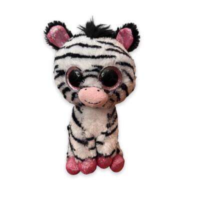 Ty Beanie Boo Izzy Zebra Justice Exclusive 6  No Hang Tag