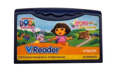 Lot VTech Vreader Learning Games Cartridges Cars Toy Story 3 Dora 