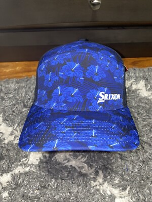 Srixon Limited Edition Hawaii Floral Golf Hat Snapback - Blue NEW WITH TAGS