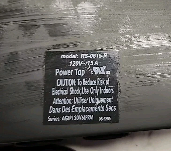 Tripp Lite RS-0615-R Rack-Mount Network Server Power Strip 120V - Free Shipping - Image 2 of 4