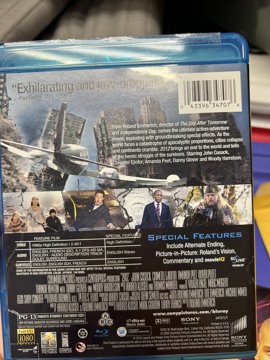 2012 (Single Disc Version) [Blu-ray] Blu-ray | eBay