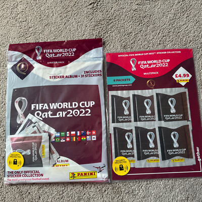 Panini Fifa World Cup Qatar Starter Pack Album & 31 Stickers ...
