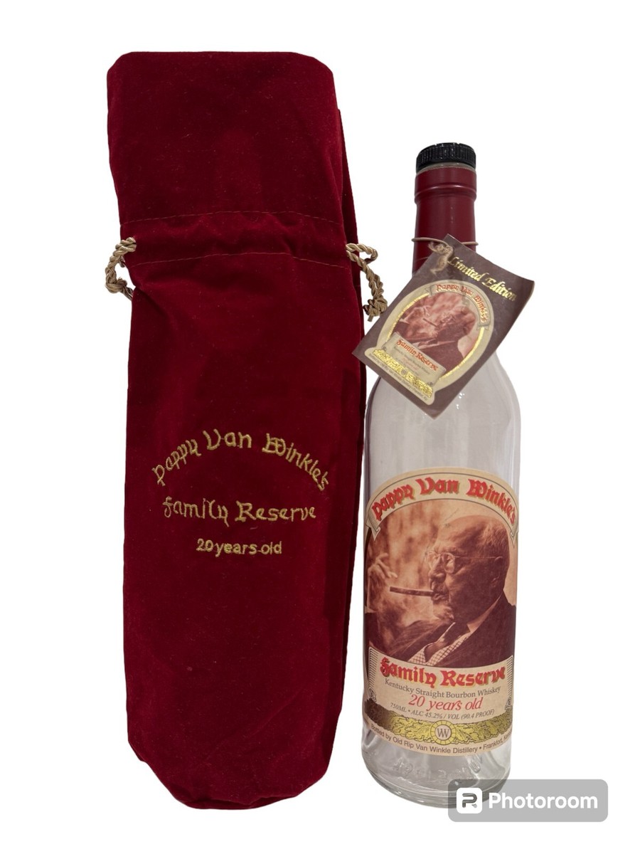 Pappy Van Winkle, 20 Year, Empty Bottle. Unrinsed, With Cork