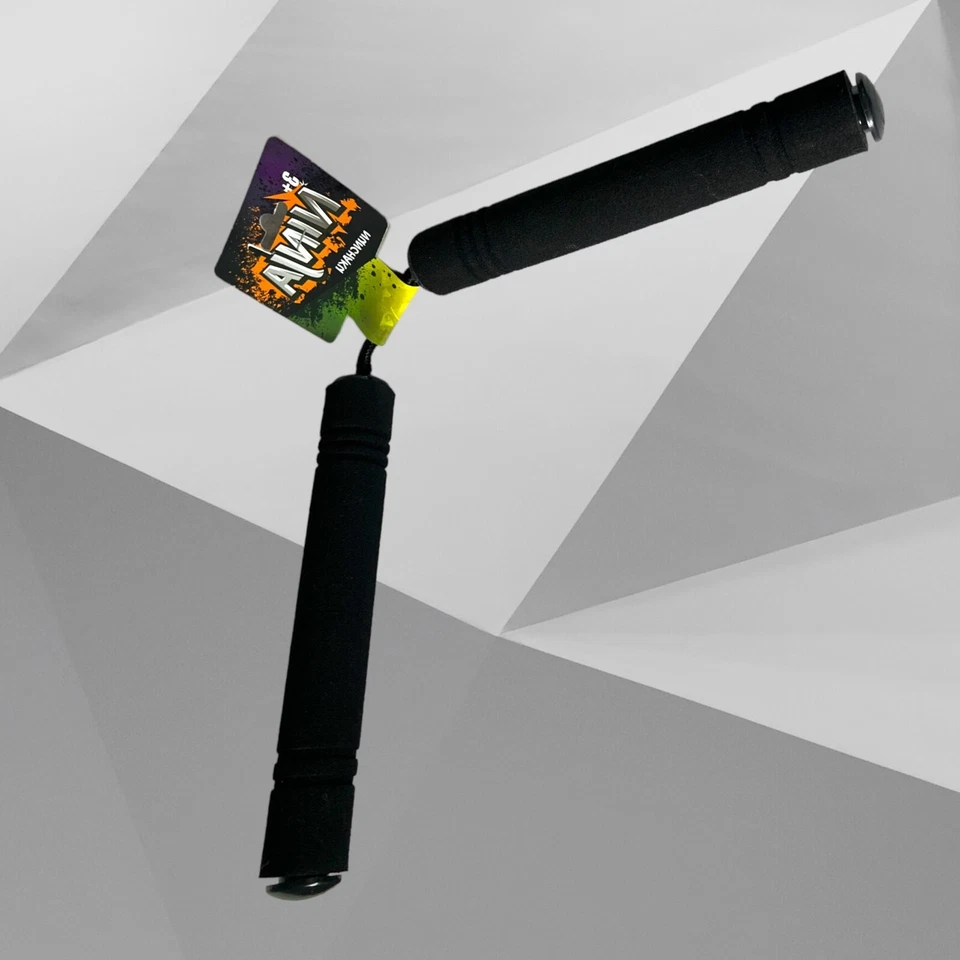 Kids Ninja Nunchaku Safety Foam Toy Dress Up Costume Accessory BLACK - Image 4 of 4