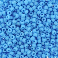 Miyuki Round Seed Beads Size 8/0 Opaque Light Blue 22 Gram Tube 8-413 