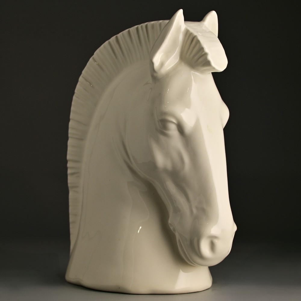 DAISA LLADRO HISPANIA Original Vintage Signed Porcelain Horse Head Bust Statue