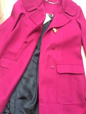 Matthew Williamson Magenta Wool Coat Sz 8