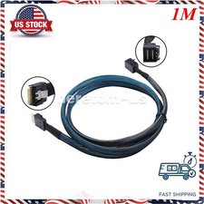 Mini SAS Slimline SAS Slim 4.0 SFF-8654 4i 38pin to SFF-8643 HD Cable 100CM