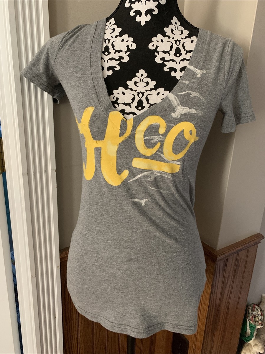 Hollister Vintage T-Shirt Y2K 2000s Graphic Logo Print Girls/Teens