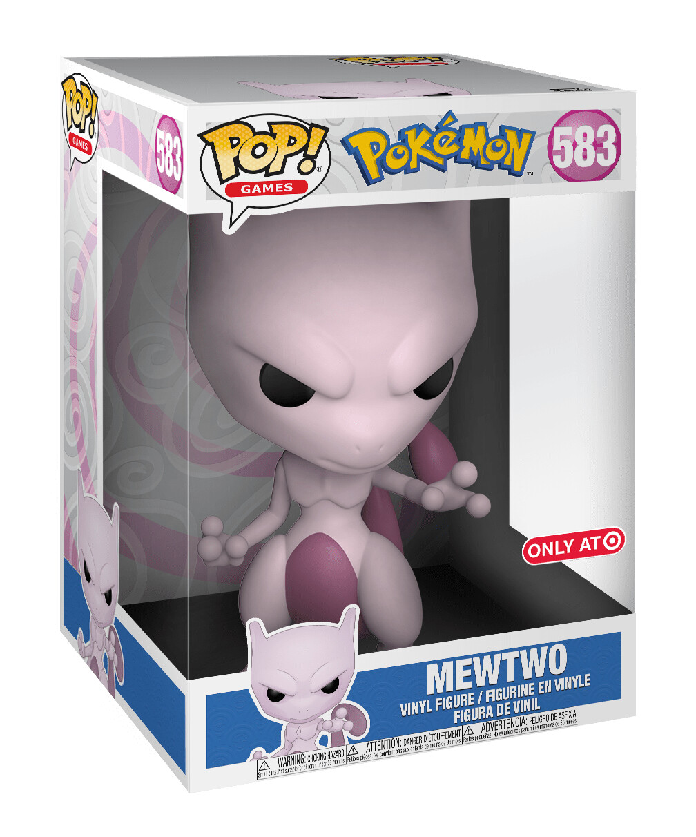 Funko Pop! Animation: Pokemon-Mewtwo 583 (10 Pulgadas) Figura De Gran Tamaño Super Tamaño