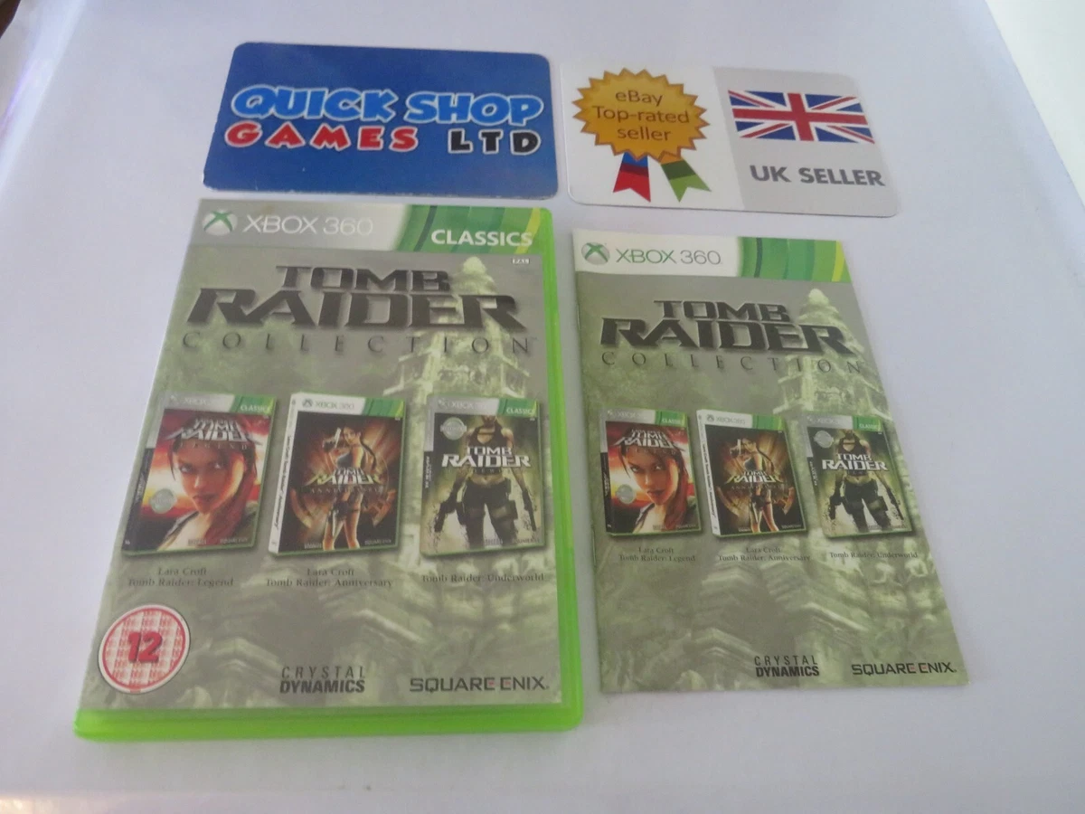 Tomb Raider Collection Xbox 360 – Complet PAL FR (Bon état, Jeu Lara Croft)