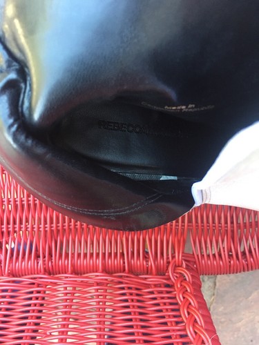 REBECCA MINKOFF BELLISSIMI STIVALETTI BIANCHI IN PELLE DI CIOTTOLI BORCHIATI CON ZIP MISURA 11M USATI IN OTTIME CONDIZIONI - Foto 8 di 9