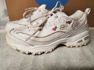 skechers bright blossoms white