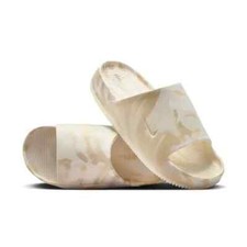 New WOMENS SIZE 9 NIKE CALM SLIDE SE SANDALS PHANTOM MARBLE FV5643-001