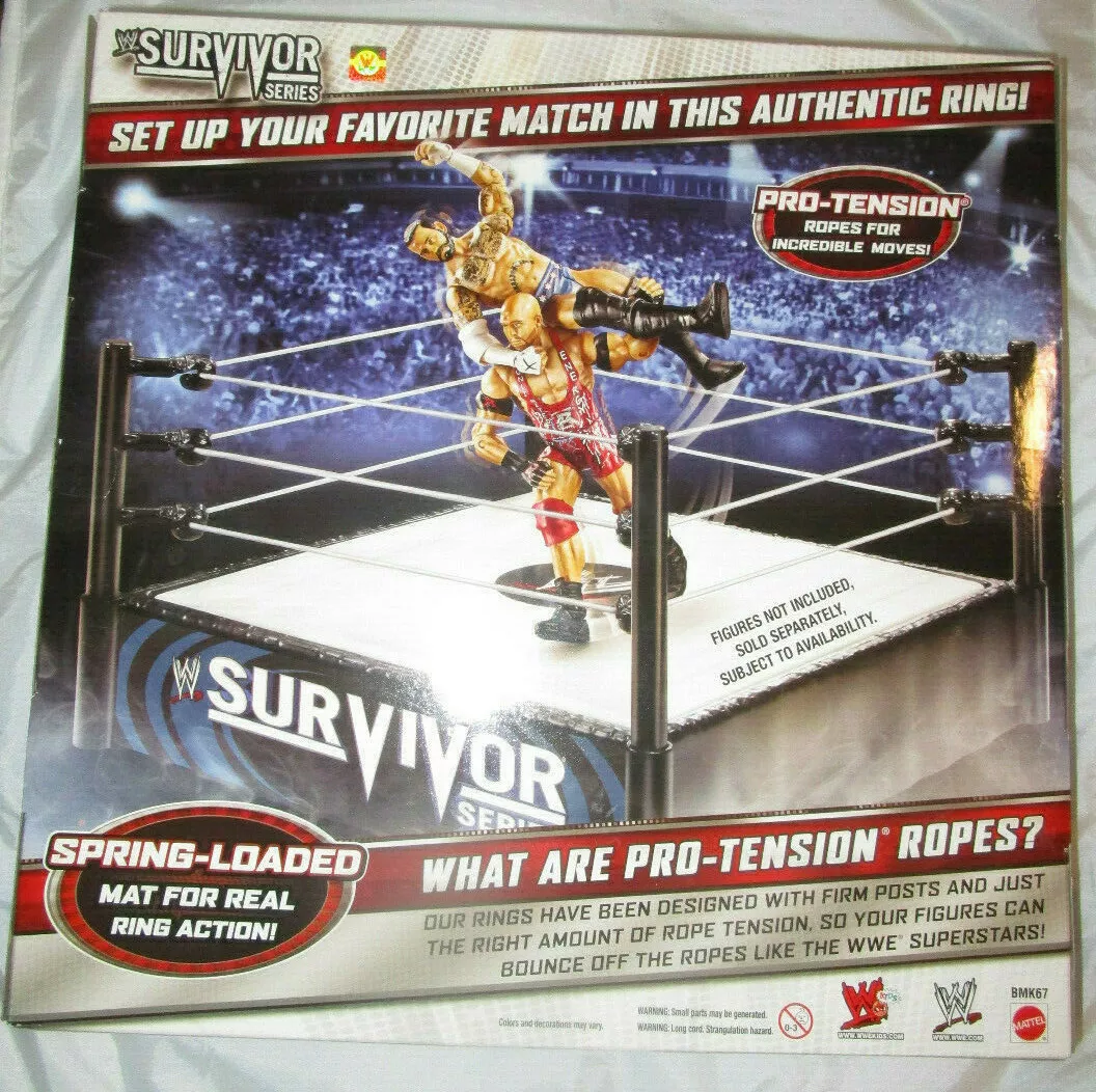 WWE SURVIVOR SERIES WRESTLING RING KMART EXCLUSIVE SET 2012 LOGO