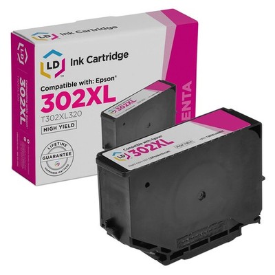 LD Replacement for Epson 302XL T302XL320 Magenta Ink Expression Premium XP-6000