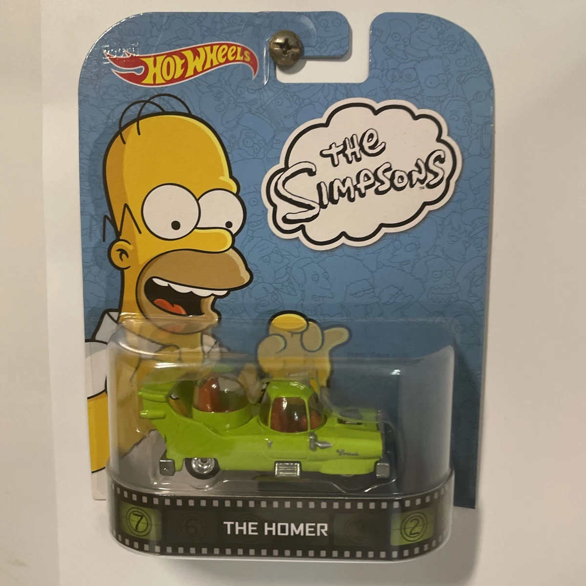 Hot Wheels The Homer Car Scala 1:64 | Serie Retro Entertainment | Modellino Pressofuso Dei Simpson Da Collezione | Metallico - 2