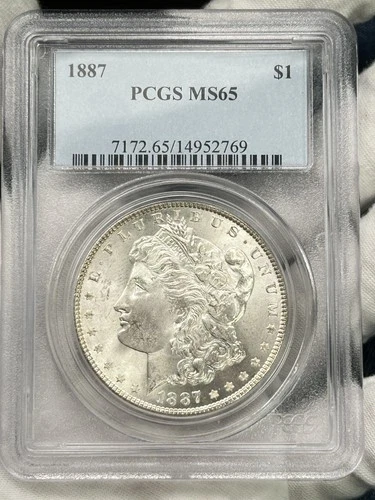 1887-P $1 Morgan Dollar PCGS MS65 Philadelphia 90% Silver US Coin