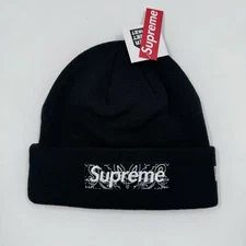 Authentic Supreme x New Era FW19 Bandana Box Logo Beanie Black 🚚💨