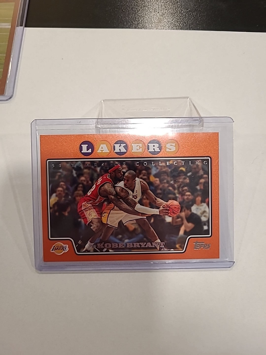 2008 Topps Basketball Kobe Bryant #24 Orange Border S/N #0688/1199  Lebron NBA