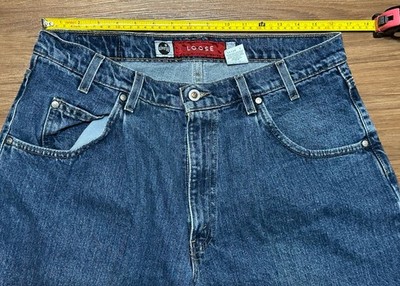 Vintage 90s Levis SilverTab Loose Baggy Denim Dark Wash Shorts Men