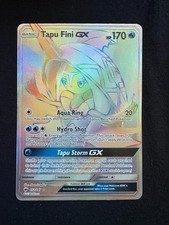 Tapu Fini GX Rainbow Secret Rare 152/147 Burning Shadows Pokémon Card on eBay