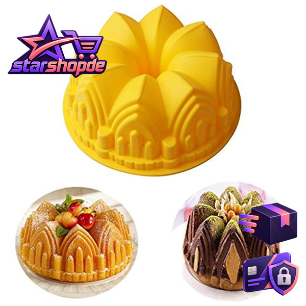 Silikon Backform Ø 22 Cm Antihaftbeschichtet FüR Muffins Kuchen Pudding-image