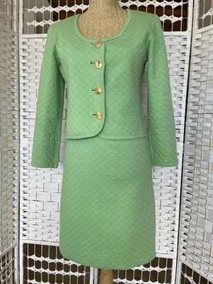 YVES SAINT LAURENT Variation Vintage Tailor Baumwolle gesteppt YSL 1990: 36/38
